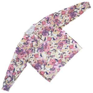 Shoeller (Germany) 70s Vintage Floral Ribbed Double Knit Pullover : M